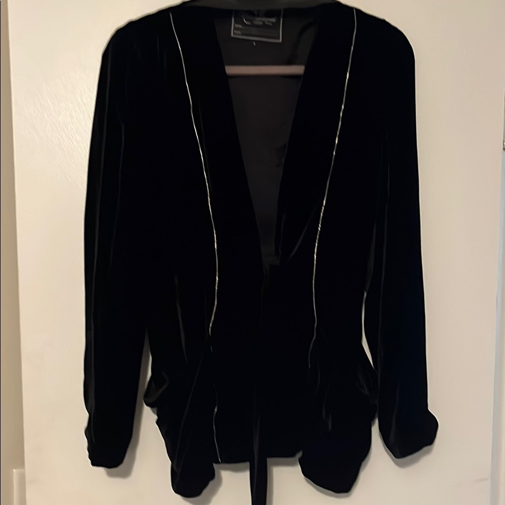 Unconditional Midnight Velvet Blazer